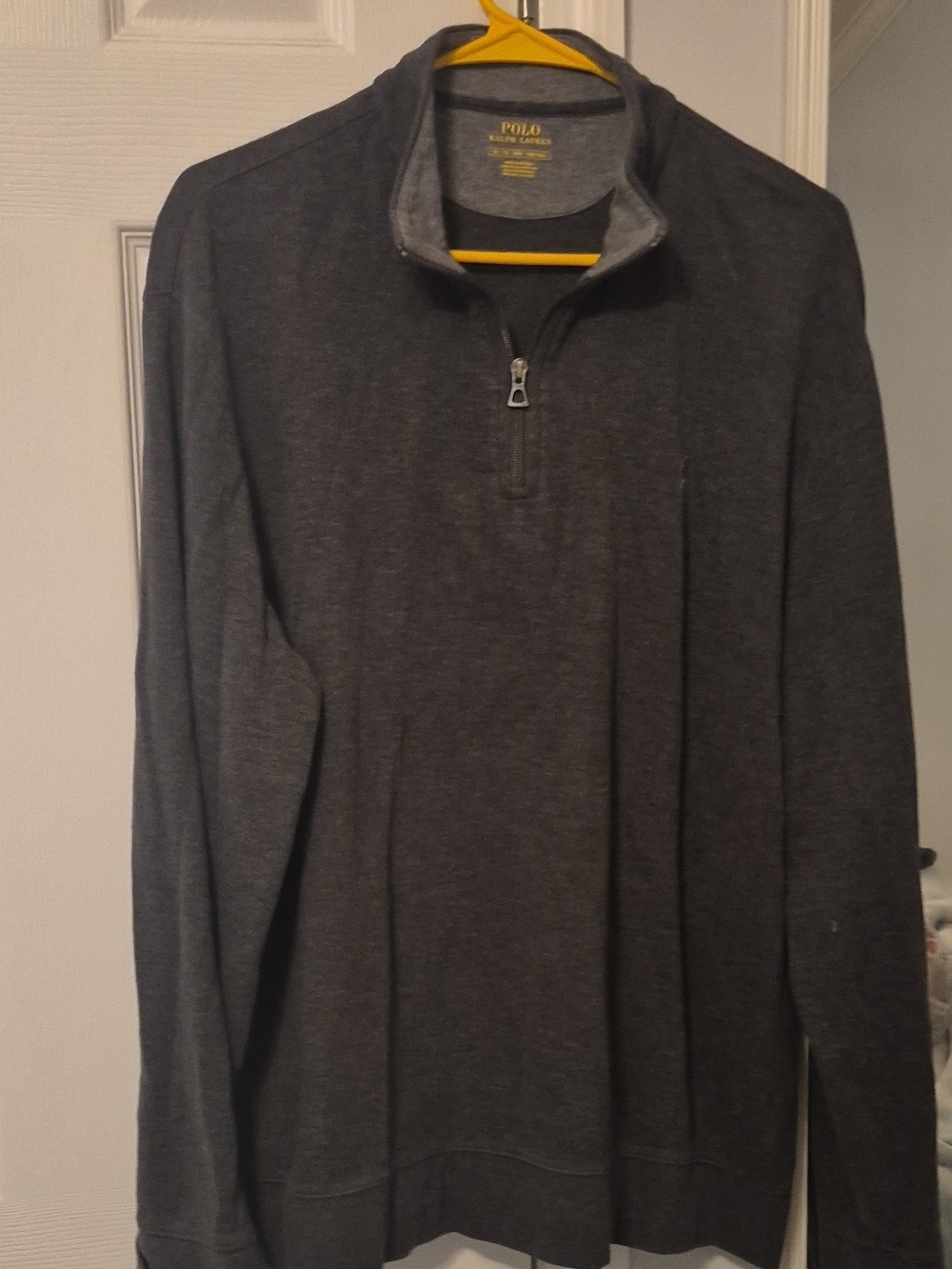 Polo by Ralph Lauren Men's Charcoal Half-Zip Sweater